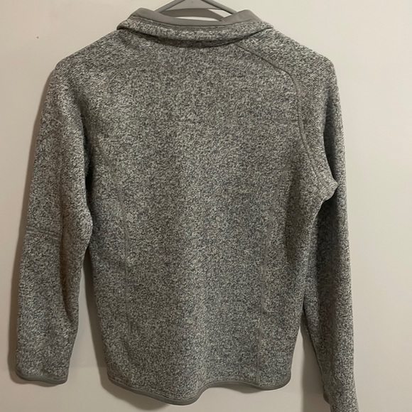 Patagonia Better Sweater 1/4 Zip Fleece Pullover in Birch White Size Small - Picture 3 of 4